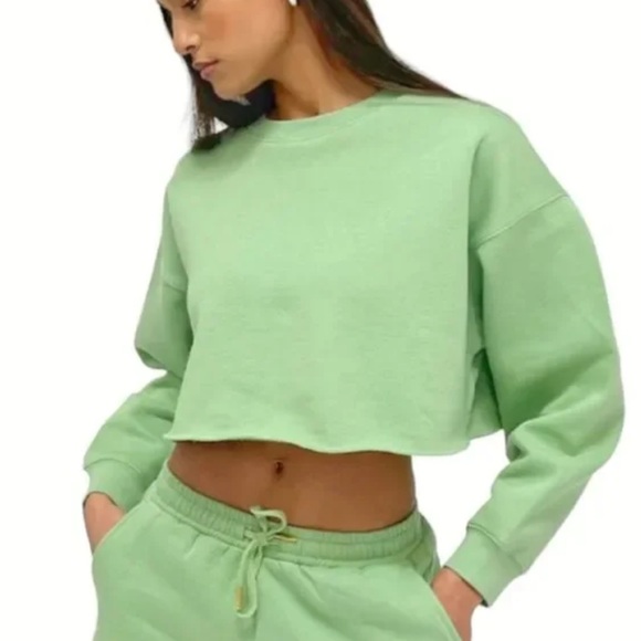 WeWoreWhat Cropped Hoodie Size Medium - Picture 3 of 13